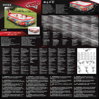 INTEX Piscina Multicolore Cars Swim Center 262x175x56 cm 3202937