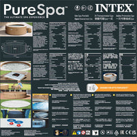 INTEX Vasca Idromassaggio Rotonda PureSpa 196x71 cm 3202945