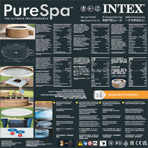 INTEX Vasca Idromassaggio Rotonda PureSpa 196x71 cm 3202945