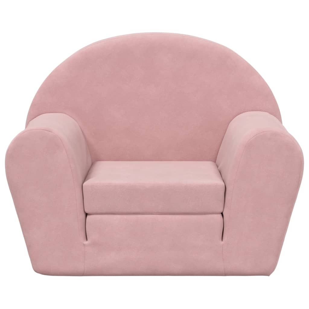 Divano Letto per Bambini-Sofa Letto-Daybed-Divanetto Rosa in Morbido Peluche 581089