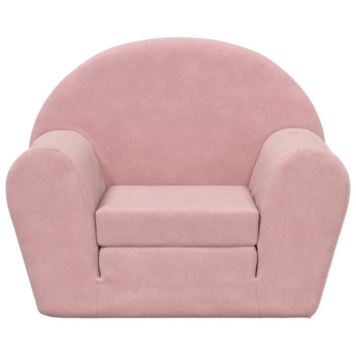 Divano Letto per Bambini-Sofa Letto-Daybed-Divanetto Rosa in Morbido Peluche 581089