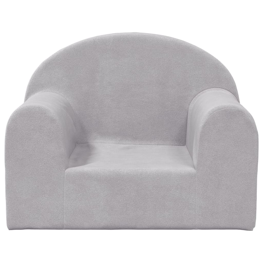 Divano per Bambini Grigio Chiaro in Morbido Peluchecod mxl 110357