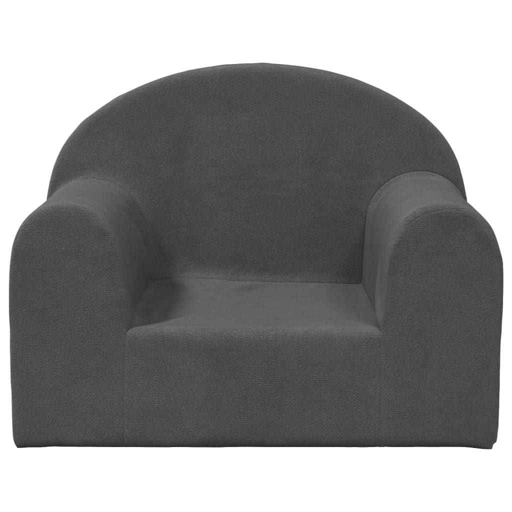 Divano per Bambini Antracite in Morbido Peluchecod mxl 86393