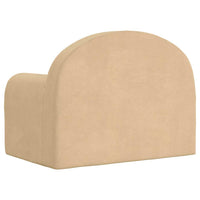 Divano per Bambini Crema in Morbido Peluche 357007