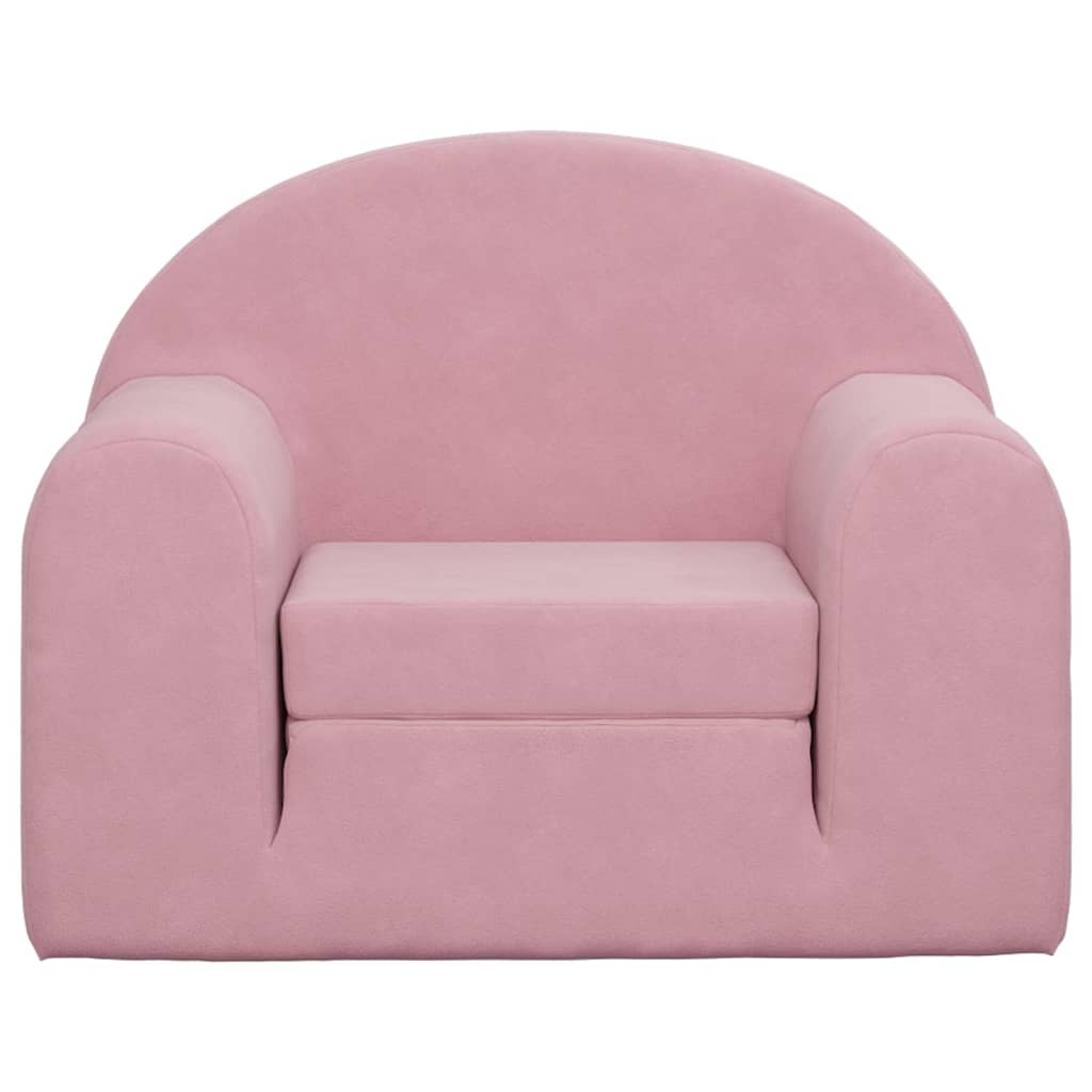 Divano Letto per Bambini-Sofa Letto-Daybed-Divanetto Rosa in Morbido Peluche 370361