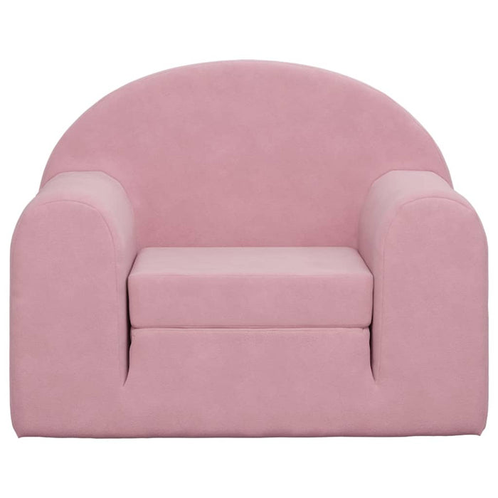 Divano Letto per Bambini-Sofa Letto-Daybed-Divanetto Rosa in Morbido Peluche 370361