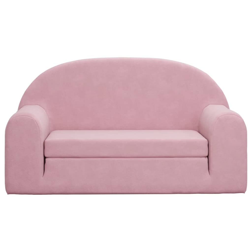 Divano Letto per Bambini a 2 Posti Rosa in Morbido Peluchecod mxl 86397