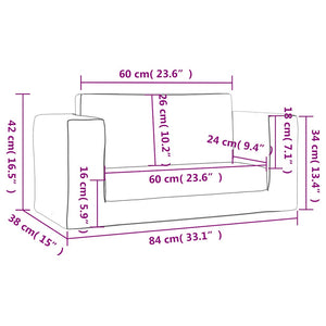 Divano Letto per Bambini a 2 Posti Blu in Morbido Peluche 357038