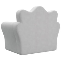 Divano Letto per Bambini-Sofa Letto-Daybed-Divanetto Grigio Chiaro in Morbido Peluche 396907