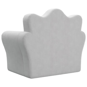 Divano Letto per Bambini-Sofa Letto-Daybed-Divanetto Grigio Chiaro in Morbido Peluche 396907