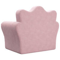 Divano Letto per Bambini Rosa in Morbido Peluche 357057