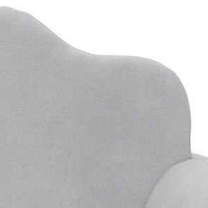 Divano Letto Bambini a 2 Posti Grigio Chiaro in Morbido Peluche 357059