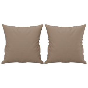 Divano a 2 Posti con Cuscini Cappuccino 120 cm in Similpelle 3200802