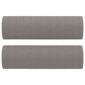 Divano a 2 Posti con Cuscini-Sofa 2 Posti con Cuscini Tortora 120 cm in Tessuto 444282