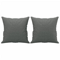 Divano a 2 Posti con Cuscini Grigio Scuro 140 cm in Tessuto 3200910