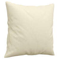 Divano a 2 Posti con Cuscini Crema 120 cm in Similpelle