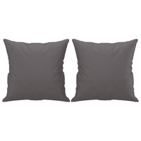 Divano a 2 Posti con Cuscini Grigio 140 cm in Similpelle 3200932