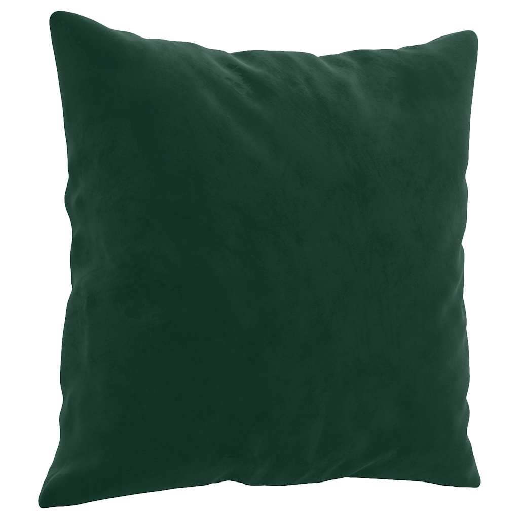 Divano a 2 Posti con Cuscini-Sofa 2 Posti con Cuscini Verde Scuro 140 cm in Velluto 682242