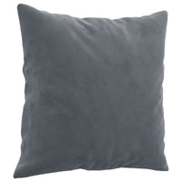 Divano a 3 Posti con Cuscini Grigio Scuro 180 cm in Velluto 3200956