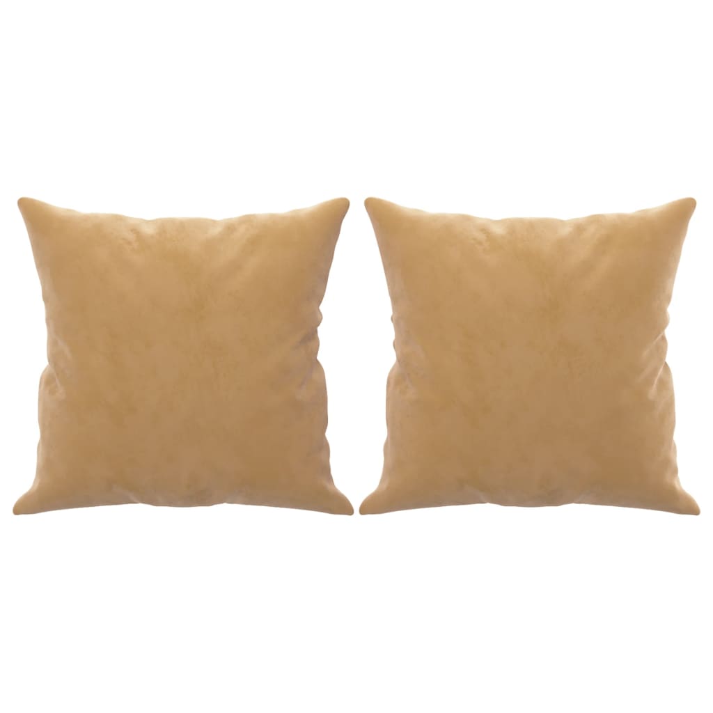 Divano a 3 Posti con Cuscini Marrone 180 cm in Velluto 3200962