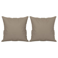 Divano a 2 Posti con Cuscini Tortora 120 cm Tessuto Microfibra 3200965