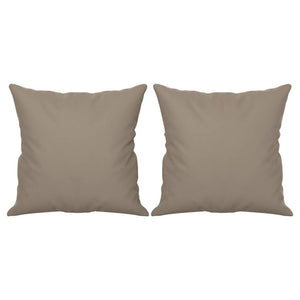 Divano a 2 Posti con Cuscini Tortora 140 cm Tessuto Microfibra 3200971