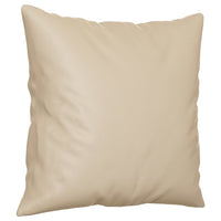 Divano a 2 Posti con Cuscini Crema 140 cm Tessuto Microfibra 3200975