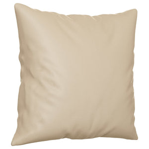 Divano a 2 Posti con Cuscini Crema 140 cm Tessuto Microfibra 3200975