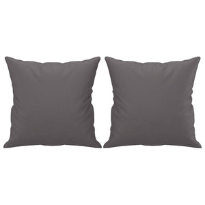 Divano a 2 Posti con Cuscini Grigio 120 cm in Similpelle 3200985