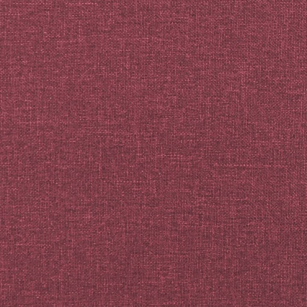 Poltrona con Poggiapiedi Rosso Vino 60 cm in Tessuto 3201149