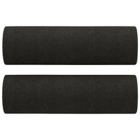 Set Divani 3 pz con Cuscini Nero in Tessuto 3201262