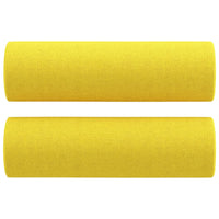 Set di Divani 2 pz con Cuscini Giallo Chiaro in Tessuto 3201327