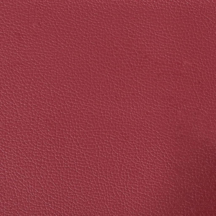 Set di Divani 3 pz con Cuscini Rosso Vino in Similpelle