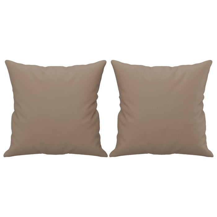 vidaXL Set di Divani 3 pz con Cuscini Cappuccino in Similpelle