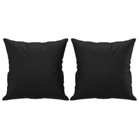 Set di Divani 3 pz con Cuscini Nero in Similpelle 3201393