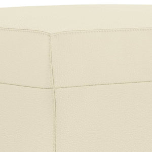 Set di Divani 3 pz con Cuscini crema in Similpelle 3201414