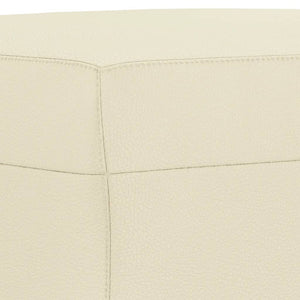 Set di Divani 3 pz con Cuscini crema in Similpelle 3201424