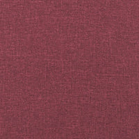 Set di Divani 2 pz con Cuscini Rosso Vino in Tessuto 3201450