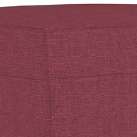 Set di Divani 4 pz con Cuscini Rosso Vino in Tessuto 3201550