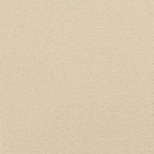 Set di Divani 2 pz con Cuscini Crema in Tessuto