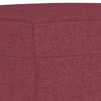 vidaXL Set di Divani 3 pz con Cuscini Rosso Vino in Tessuto