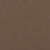 Set di Divani 2 pz con Cuscini Marrone in Tessuto