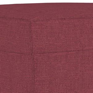 Set di Divani 3 pz con Cuscini Rosso Vino in Tessuto 3201678