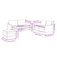 vidaXL Set di Divani 3 pz con Cuscini Grigio in Similpelle