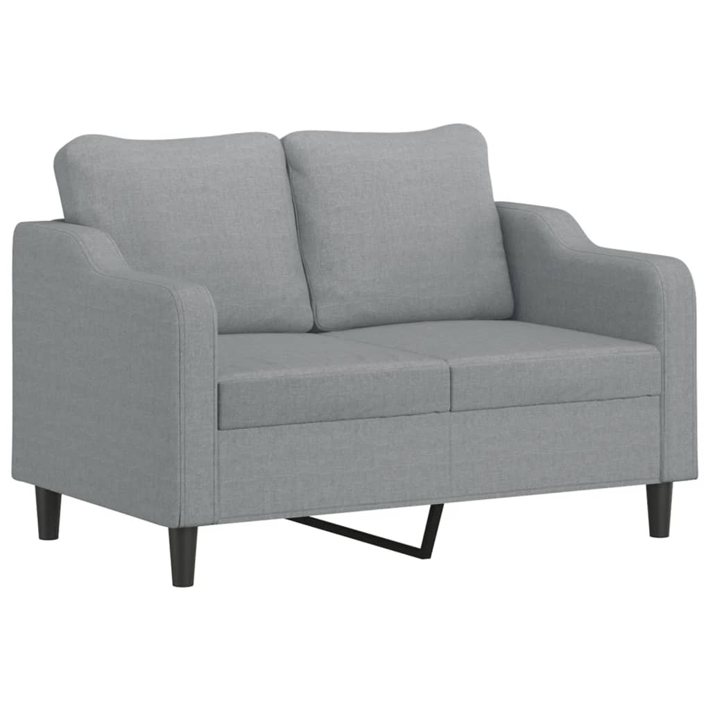 Set di Divani 3 pz con Cuscini Grigio Chiaro in Tessutocod mxl 106215