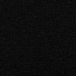 Set Divani 3 pz con Cuscini Nero in Tessuto