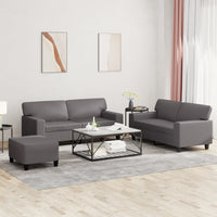 Set di Divani 3 pz Grigio in Similpellecod mxl 128296