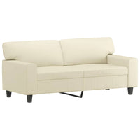 Set di Divani 3 pz con Cuscini Crema in Similpelle 3201930