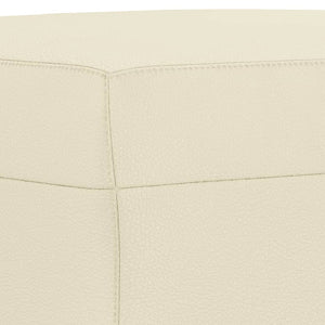 Set di Divani 3 pz con Cuscini Crema in Similpelle 3201930