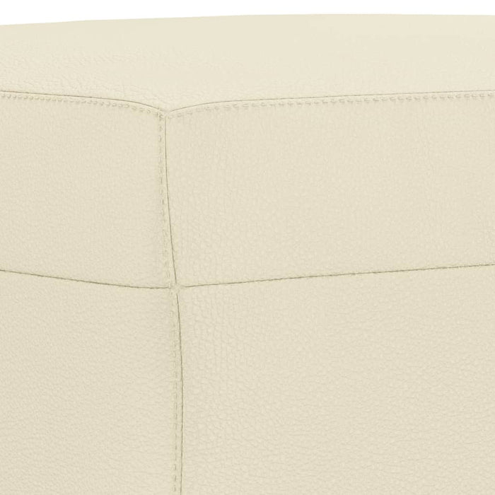 Set di Divani 3 pz con Cuscini Crema in Similpelle 3201930